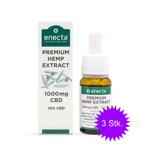 Enecta Premium Hemp Extract 10 Prozent 3Stk 
