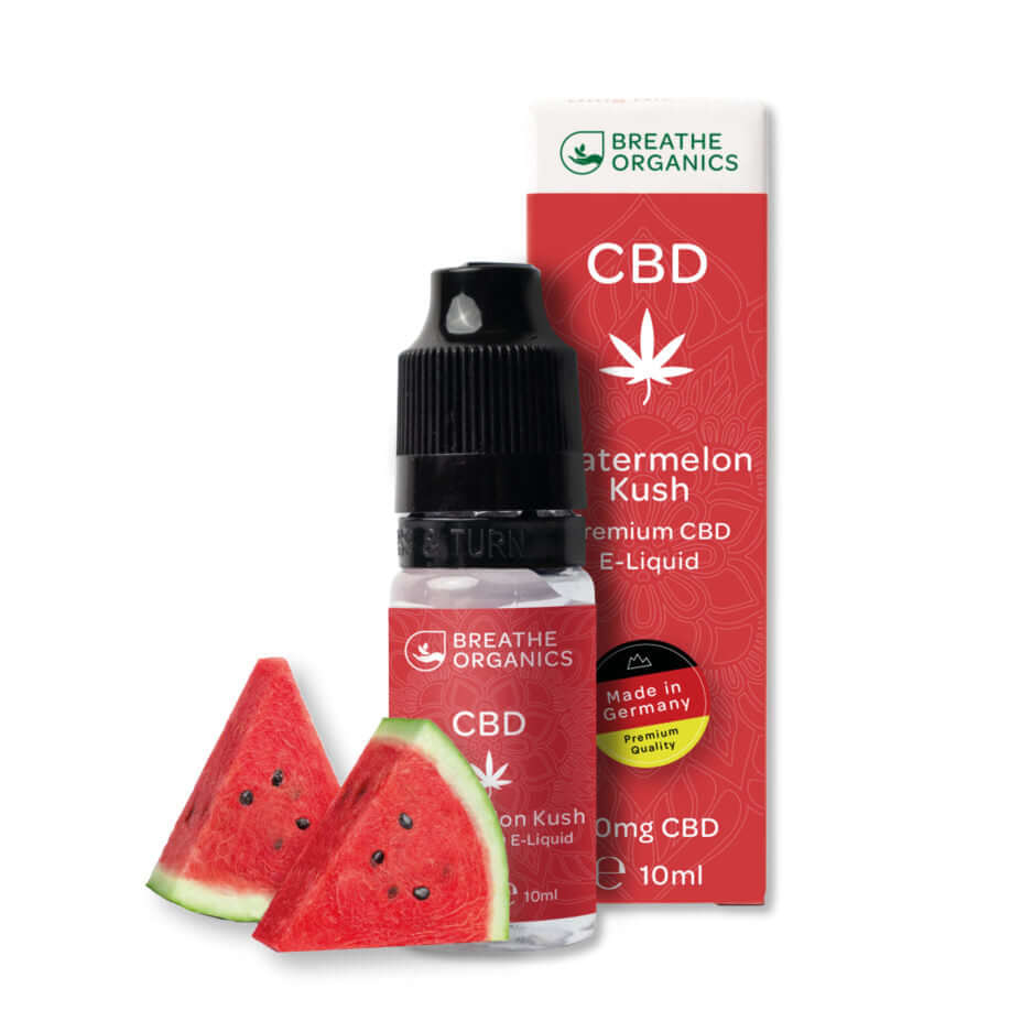 CBD Liquid Watermelon Kush Breathe Organics